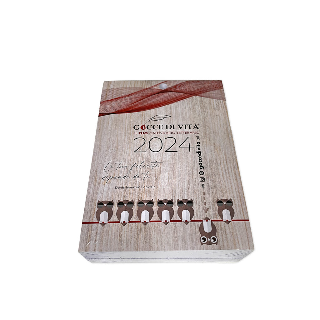 Ricarica Calendario Letterario 2024 Gocce di Vita - La Penna nera